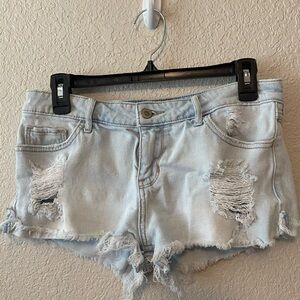 Hollister, light wash, slight distress, 27